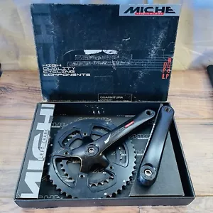 Miche Team Crankset Guarnitura 172mm Black 50 34 JIS 110BCD - Picture 1 of 12
