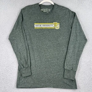 Baylor Bears Shirt Adult Medium Green Long Sleeve Retro Brand NCAA Unisex - Picture 1 of 5