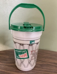 Vintage Mountain Dew Jug DO THE DEW The Bucket Handle Lid 56 Ounces - Picture 1 of 9
