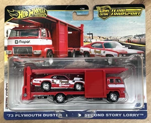 2025 Hot Wheels Premium '73 Plymouth Duster Second Story Lorry Team Transport - Picture 1 of 2