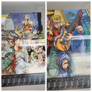 Wizard 13,5x10 Poster 1996 doppelseitiges Poster ‐ Wildstorm Burnout - Bild 1 von 4