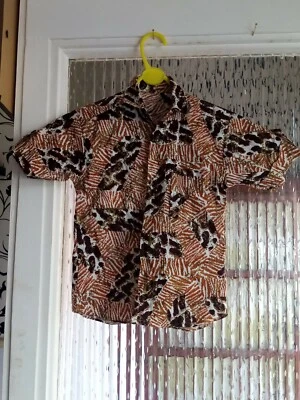 Preowened Boys Handmade African Print Shirt. Age 6 - 7 Years  — 第 1/4 张图片