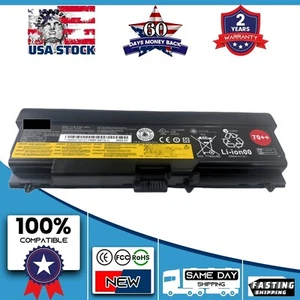 Genuine 9 cell Battery for Lenovo 0A36303 70++ ThinkPad L430 T430 W530 T530 L530 - Picture 1 of 4