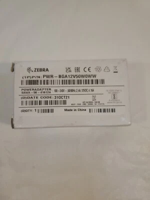 Zebra PWR-BGA12V50W0WW SAWA-56-41612A com adaptador de alimentação CA - Imagem 1 de 2