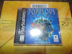 PS1 Populous: The Beginning 1999 Sony PlayStation 1 en caja completa - Imagen 1 de 2