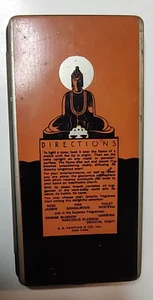VINTAGE VANTINE’S INCENSE ADVERTISING TIN SANDALWOOD DECORATIVE - Picture 1 of 8