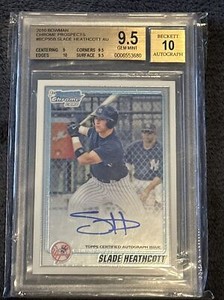 2010 Bowman Chrome Slade Heathcott Prospect Autograph Auto #BCP-95  BGS 9.5/10!!
