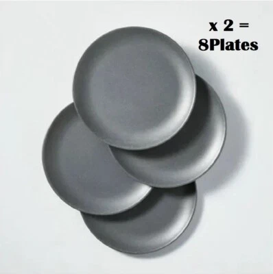 8-Pack Hearth & Hand with Magnolia 11" Gray Speckled Dinner Plates - Image 1 of 4