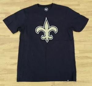 New Orleans Saints '47 Brand Gray NFL Football Shirt ~ Men's Small S ~ 70% Cottn - Picture 1 of 4