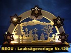 + REGU - Laubsägevorlage Nr.123 für Schwibbogen - Motiv   " Kinder im Winter "  