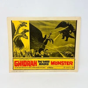 Tarjeta de vestíbulo de la película Ghidrah The Three Headed Monsters Godzilla Mothra Rodan 1965 4 - Imagen 1 de 5