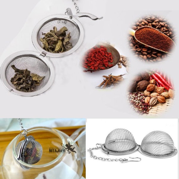 5cm Stainless Tea Infuser Sphere Locking Spice Ball Strainer Filter Strainer`sf Photo Related