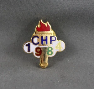 1984 Summer Olympics Pin - California HIghway Patrol - Inlaid Pin - Picture 1 of 3
