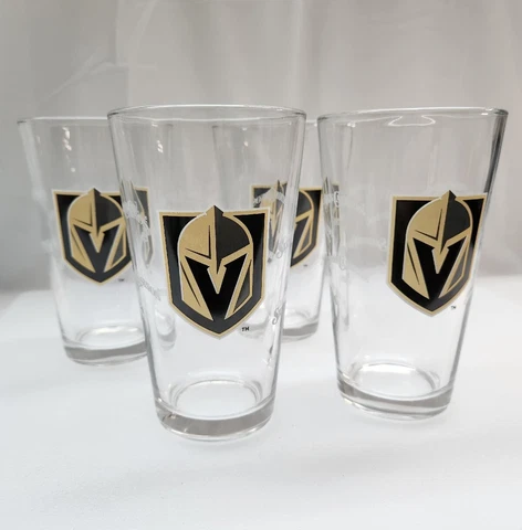 Las Vegas Golden Knights Glasses Cups Ice Hockey NHL Champions Nevada Set Of 4 Cover