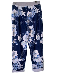 Pantalones estampados para mujer. Pantalón cintura cordón. Bolsillos. Talla 10 - Imagen 1 de 4