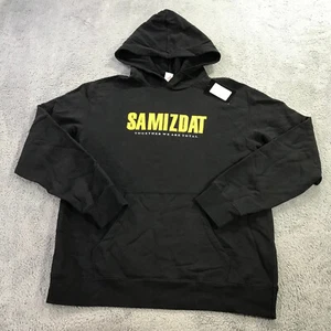 Yang Li Sweater Mens Extra Large  Samizdat Tribe Mantra Hoodie Sweatshirt Yellow - Picture 1 of 19