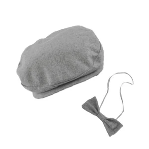 Juego de sombreros talla pequeña con gorra y moño Ivy gris - Imagen 1 de 7