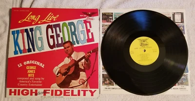 George Jones Long Live King George LP Original Starday SLP 344 A1 - Image 1 of 4
