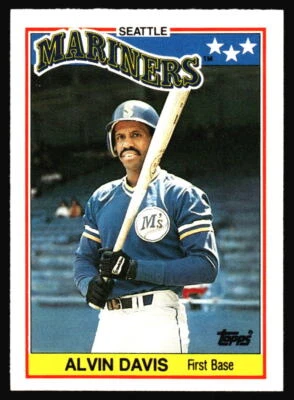 1988 Topps UK Minis Alvin Davis    #17 Seattle Mariners - Image 1 of 2