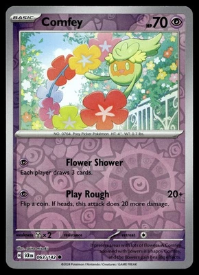COMFEY 63/142 COMMON STELLAR CROWN POKEMON - Image 1 of 4