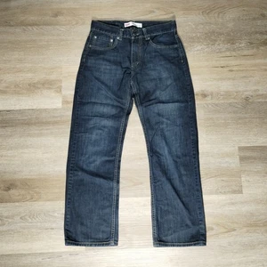 Pantalones de mezclilla Levis 505 para niños 16 R azul oscuro rectos informales 28 28 (actual 28 26,5)  - Imagen 1 de 6