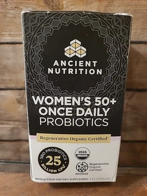 Ancient Nutrition Probióticos Mujeres 50+ 25 Mil millones 30 Cápsulas Orgánicas Foto 1 de 4