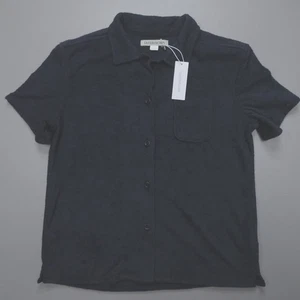 Camicia Outerknown Hightide con bottoni in tessuto Terry NGT manica corta donna taglia S - Foto 1 di 7