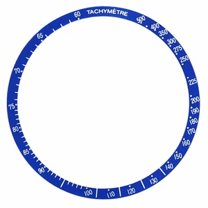 BEZEL INSERT FOR OMEGA WATCH TACHYMETRE PROFESSIONAL MOON BLUE - Picture 1 of 2