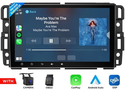 For Chevy Silverado 1500 2500 3500 HD 8" GMX7 Car Stereo Radio GPS Apple CarPlay - Image 1 of 4