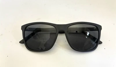 Calvin Klein CK20520S 001 Rectangular Sunglasses Matte Black Frame Gray Lens 57 - Image 1 of 4