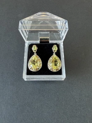 CHUCK CLEMENCY STS Peridot Sterling Silver 925 Dangle/Drop Earrings - Image 1 of 4