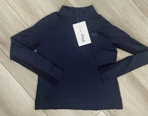 Piper by Smartpak Kids Large 3/4 Zip Equine Shirt Navy Blue - Bild 1 von 7