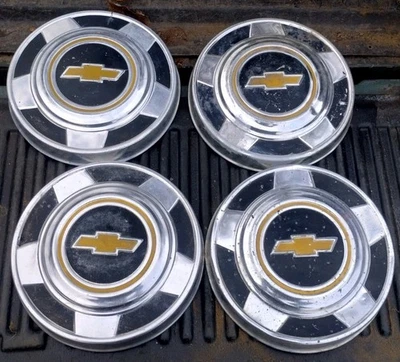 1973-1987 Chevrolet Chevy 1/2 Ton Truck 10.5" Hubcap Set Of 4 Hubcaps - Image 1 of 4
