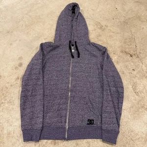 DC Hoodie Sweatshirt Women's Long Sleeve Fleece Knit Full Zip Purple Large - Picture 1 of 9