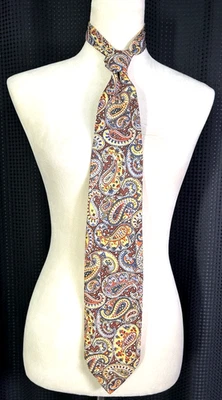 Corbata De Carlo Paisley Mod vintage años 70 Foto 1 de 3