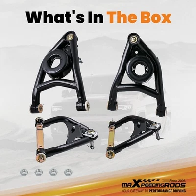 4Pcs Tubular Front Upper & Lower A-Arms Set for Chevy Chevelle 1964-1972 A-Body - Изображение 1 из 4