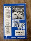 1971 Bristol Rovers v Aston Villa - Division 3 Programme: 9th January 1971