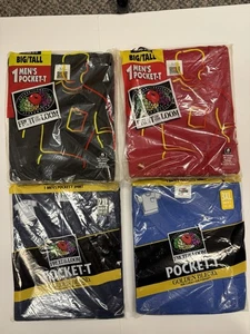 Juego de 4 camisetas vintage de bolsillo Fruit of the Loom tallas 2X y 3X NUEVAS NOS para hombre - Imagen 1 de 11