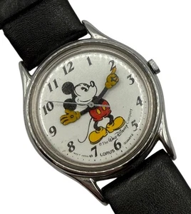 Disney Lorus Classic Mickey Mouse Moving Hands Uhr Herren neue Batterie - Bild 1 von 10
