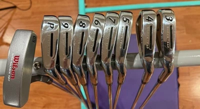 Wilson Reflex Shock Trap Iron Set 3-PW Steel Shaft Right Handed Plus Putter - Image 1 of 4