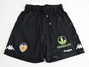 Valencia CF Player Spec Issue Kappa Training Shorts Black Large - Picture 1 of 7