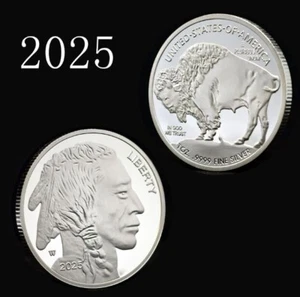 1 oz American bison 2025 Coin Fineness Bullion Uncirculated - Picture 1 of 1