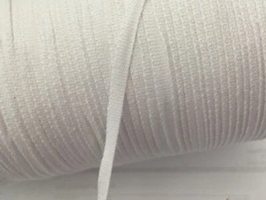 Wholesale Roll 800 yards White twill flat cord 1/4" cotton hanger tape mask - Picture 1 of 1