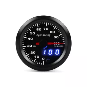 2" 52mm 7 Color LED Digital Pointer 0-100PSI Oil Pressure Gauge Meter Sensor - Bild 1 von 4