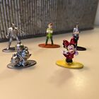 Jada Diecast  Nano Figures Disney Minnie, Jack Jack, Peter Pan, Cyborg Lot Of 5