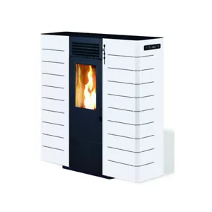 Pelletofen 8 KW Wärmeleistung 10kg Pelletofen Pelletheizung Pelletkamin für 75m2 - Bild 1 von 2