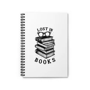 Quaderno a spirale Lost in Books - Linea rigata - Foto 1 di 5