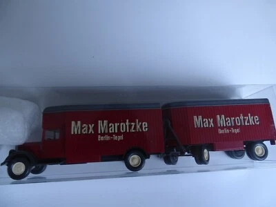 WIKING 1:87 Mercedes 2500 Camion Scatola Max Marotzke, Inutilizzato IN Der Box - Immagine 1 di 3