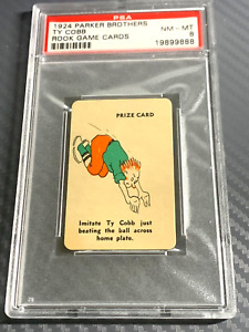 1924 PARKER BROTHERS TY COBB ROOK GAME CARD PSA NM-MT 8 NEVER SEEN BEFOR