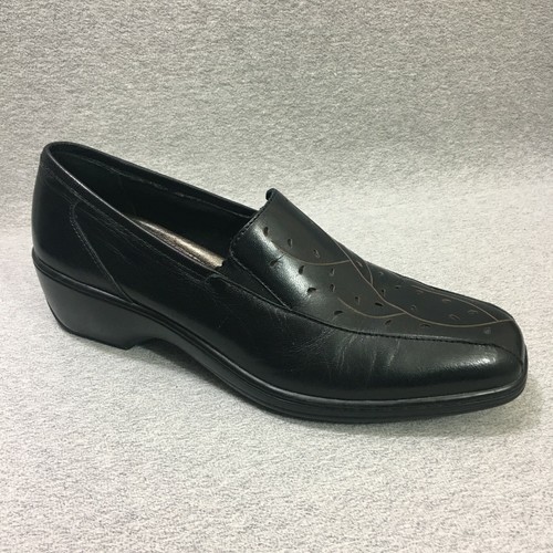 Scarpe Aravon by New Balance mocassini casual da donna taglia 9 5 in pelle nera